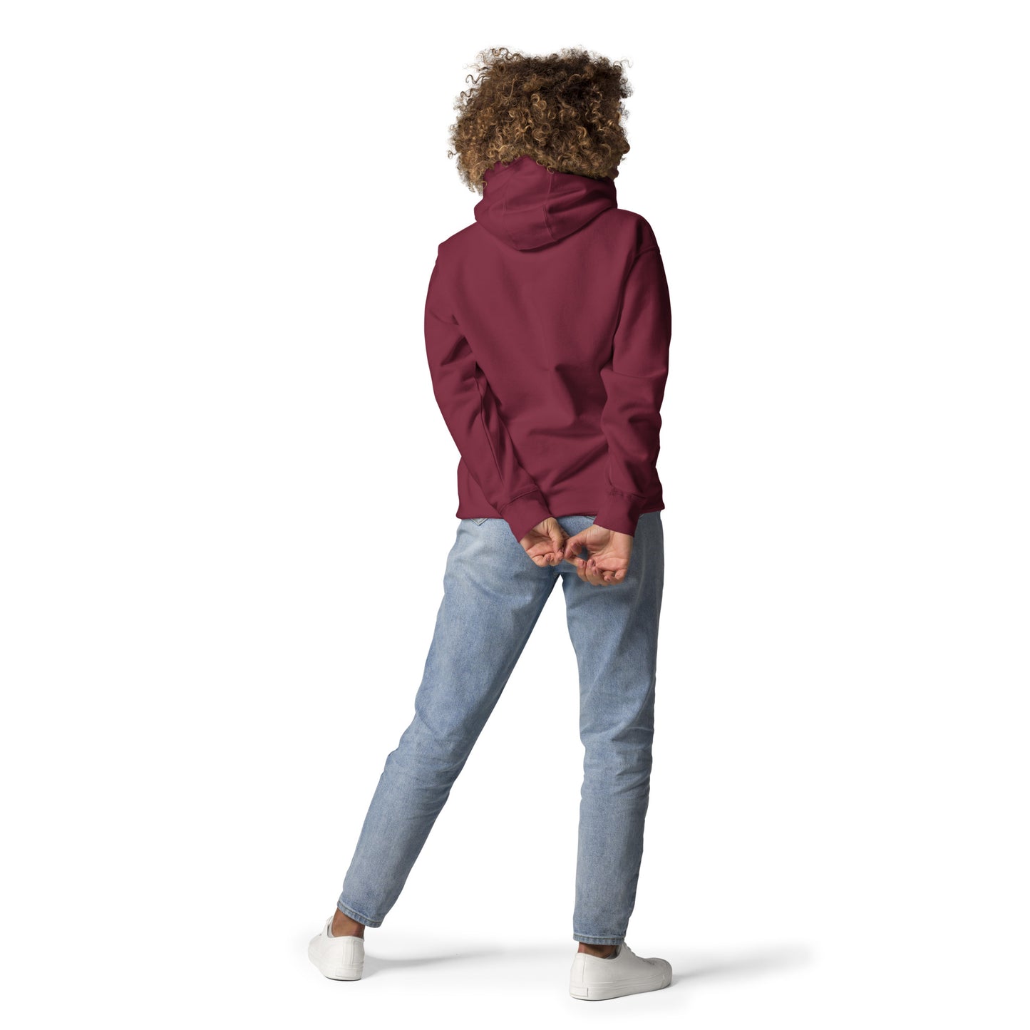 Stoked Moms Club Embroidered Hoodie - Magenta/Maroon