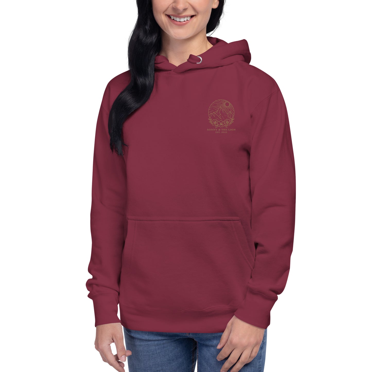 Mountain Bloom Embroidered Hoodie