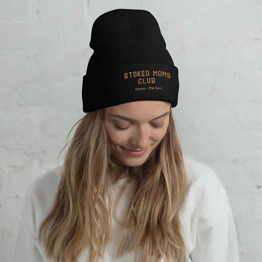 Stoked Moms Club Cuffed Beanie