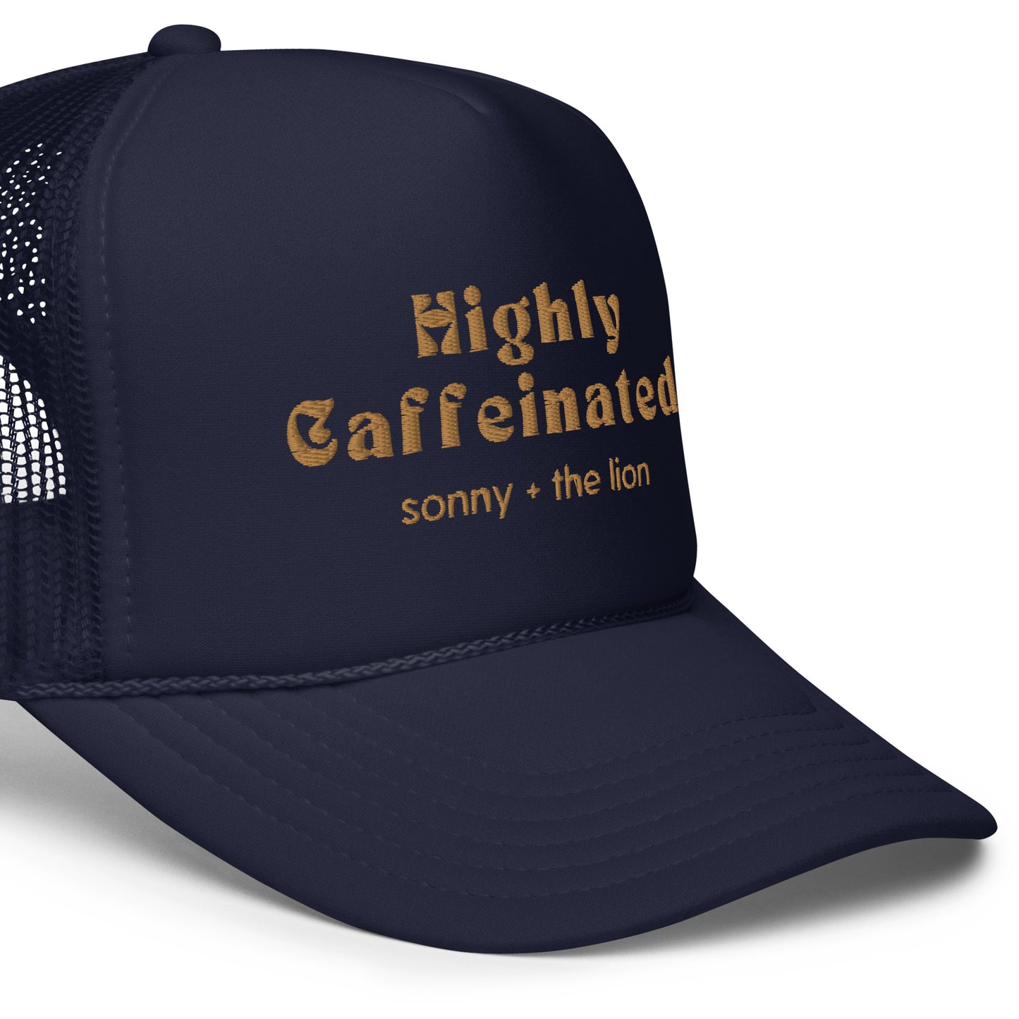 Highly Caffeinated Embroidered Foam Trucker Hat