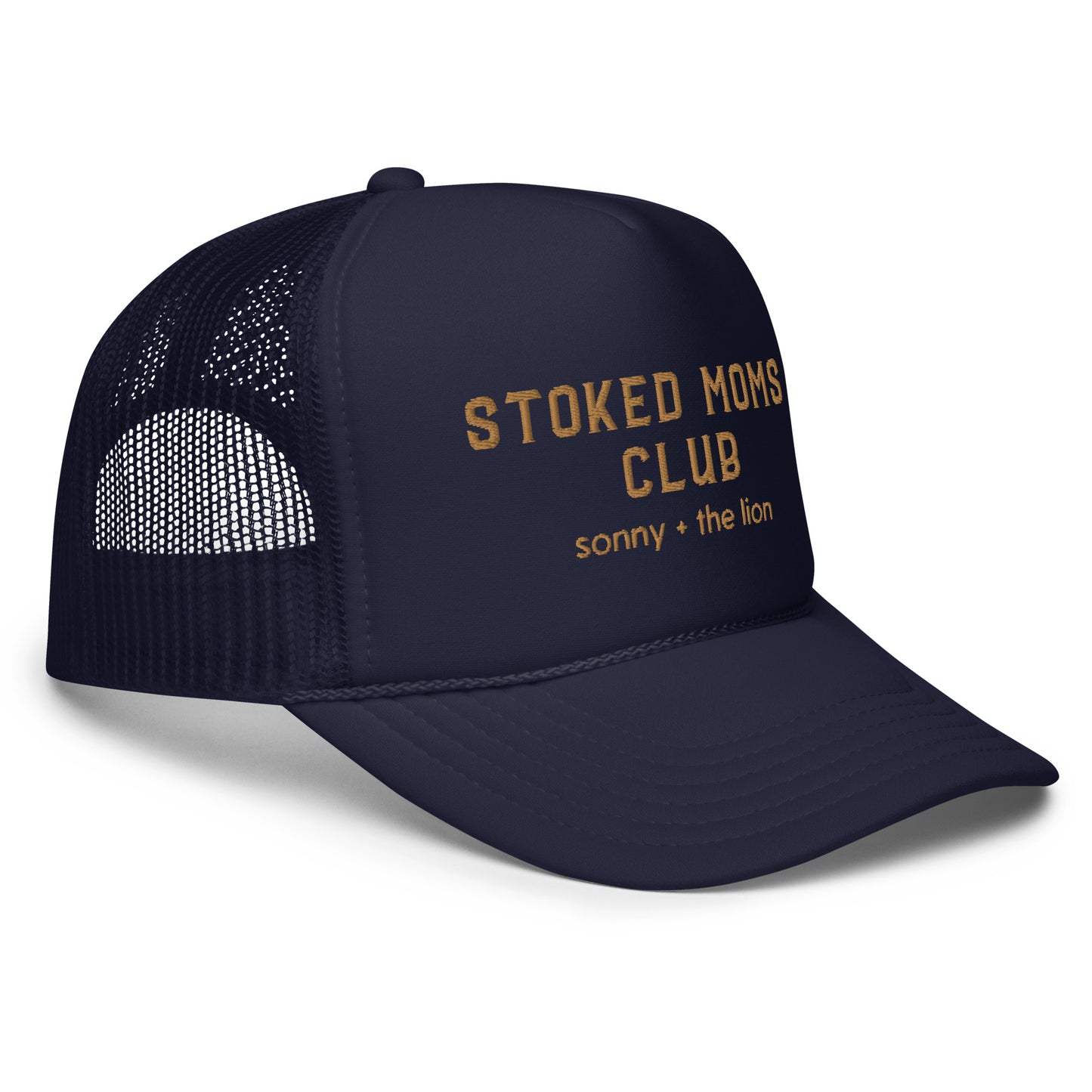 Stoked Moms Embroidered Foam Trucker Hat