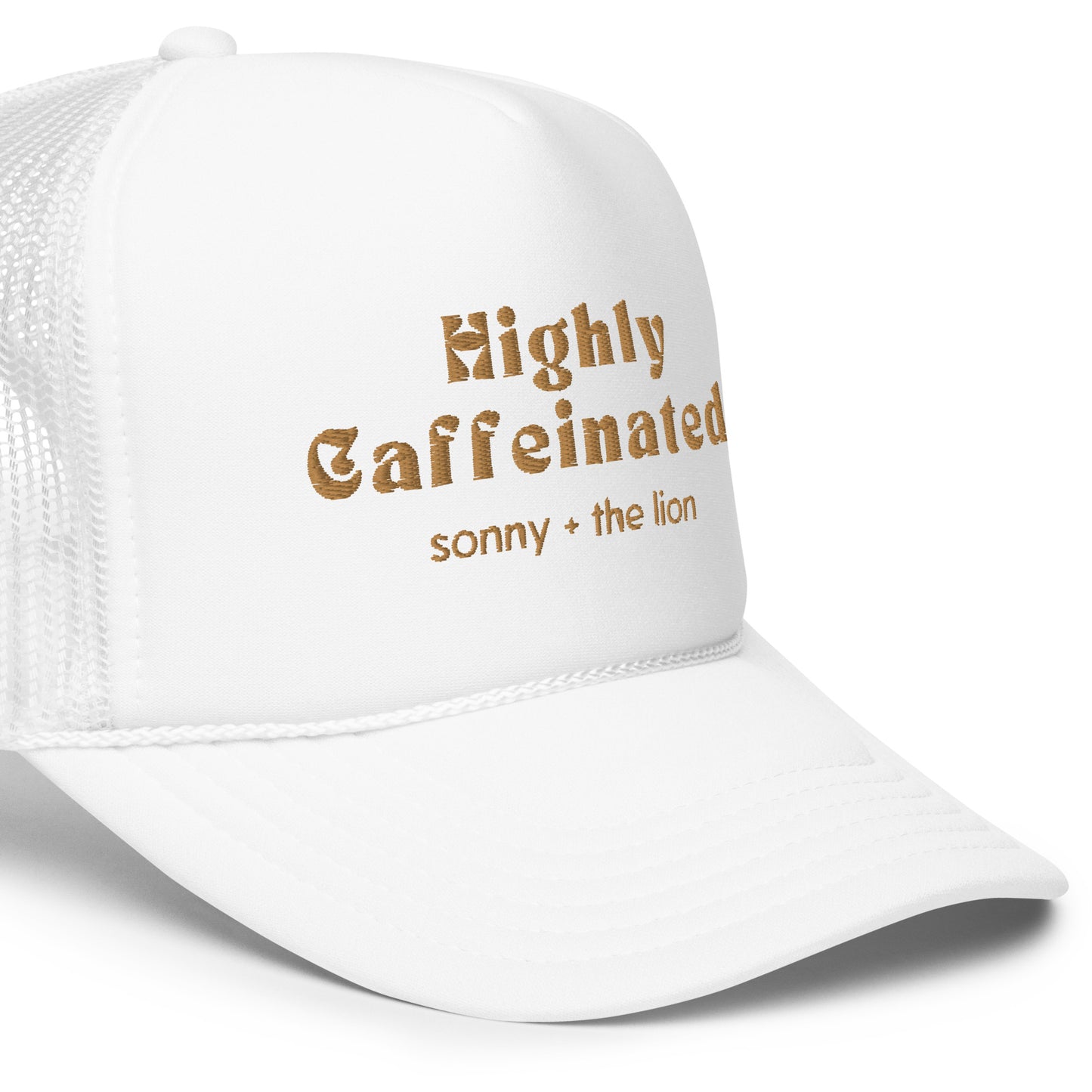 Highly Caffeinated Embroidered Foam Trucker Hat