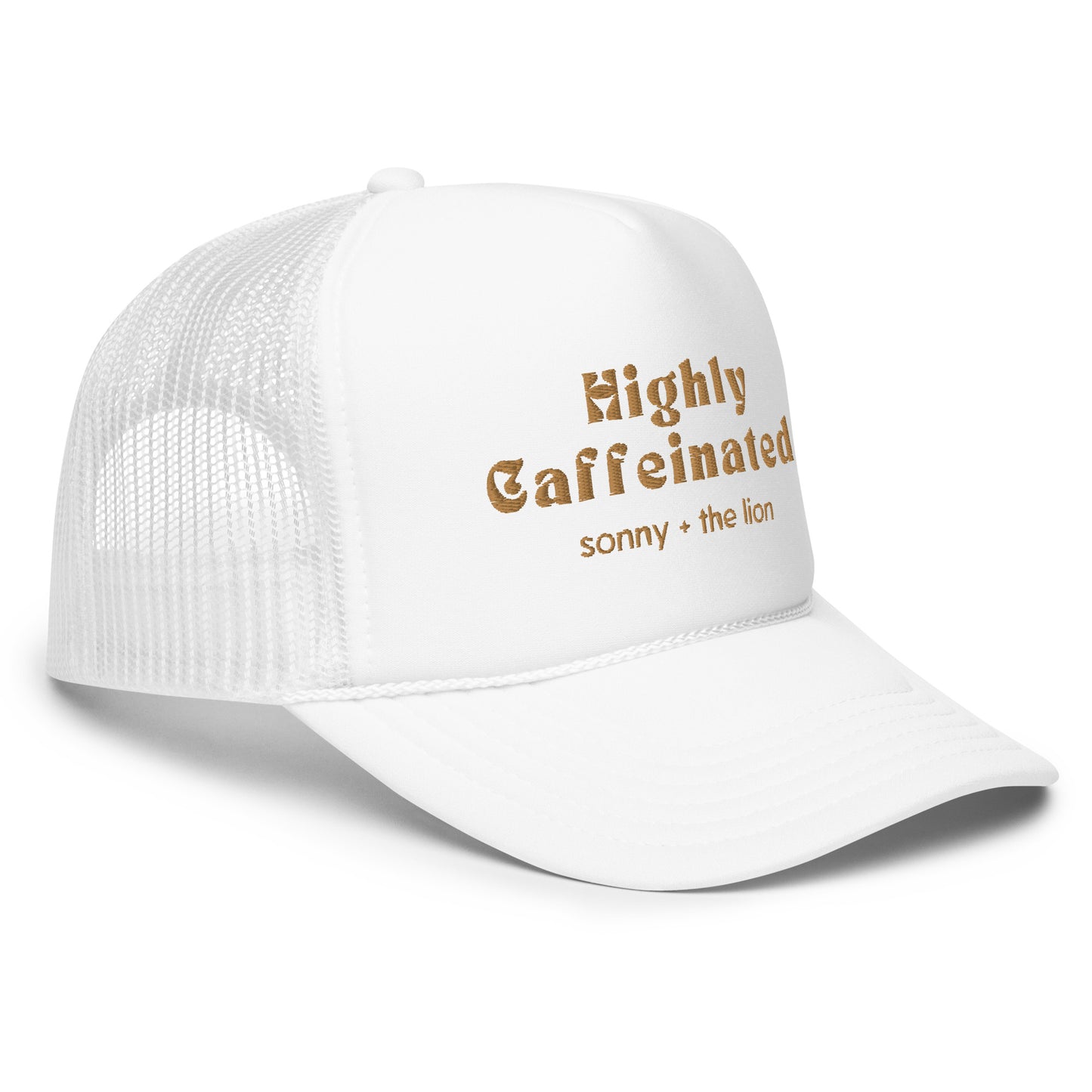 Highly Caffeinated Embroidered Foam Trucker Hat