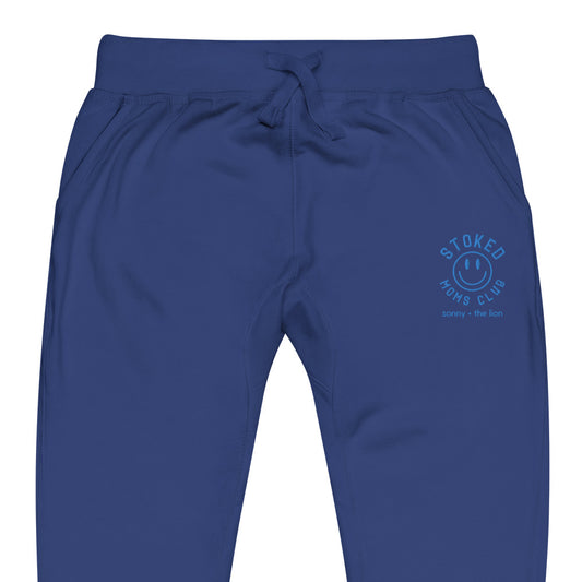 Stoked Moms Club Joggers - Royal/Teal